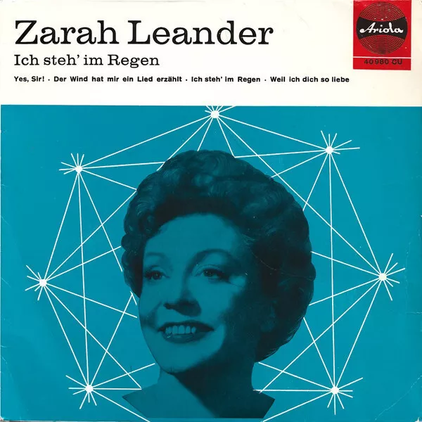 Zarah Leander Ich Steh Im Regen Vinyl Single 7inch Ariola