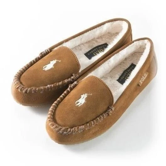 polo ralph lauren moccasins big pony flat shoes NIB