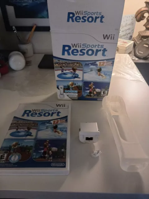 Nintendo Wii Sports Resort w/ Motion Plus Adapter Bundle Big Box Set COMPLETE Nintendo Wii Sports Resort w/ Motion Plus Adapter Bundle Big Box Set COMPLETE
