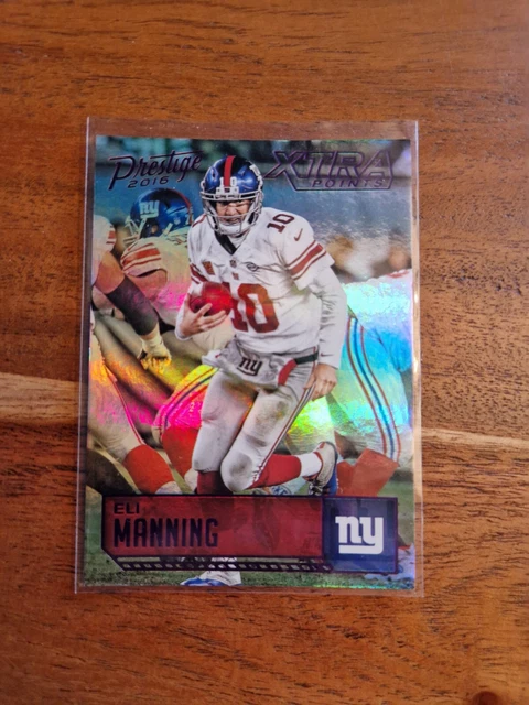 Panini Prestige 2016 New York Giants Eli Manning Xtra Points Card #100