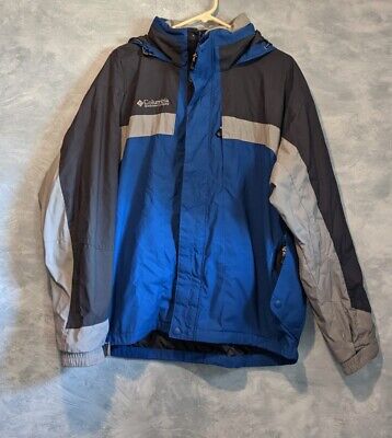 Columbia Core Jacket Mens XL Snow Ski Core Interchange Blue Gray Winter Coat