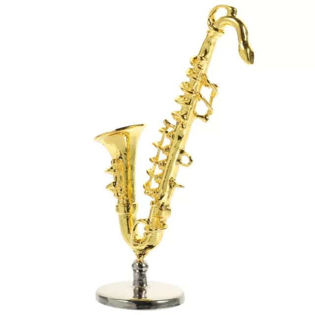 Dollhouse Accessories Alloy Child Alto Saxophone Brass Instruments Mini