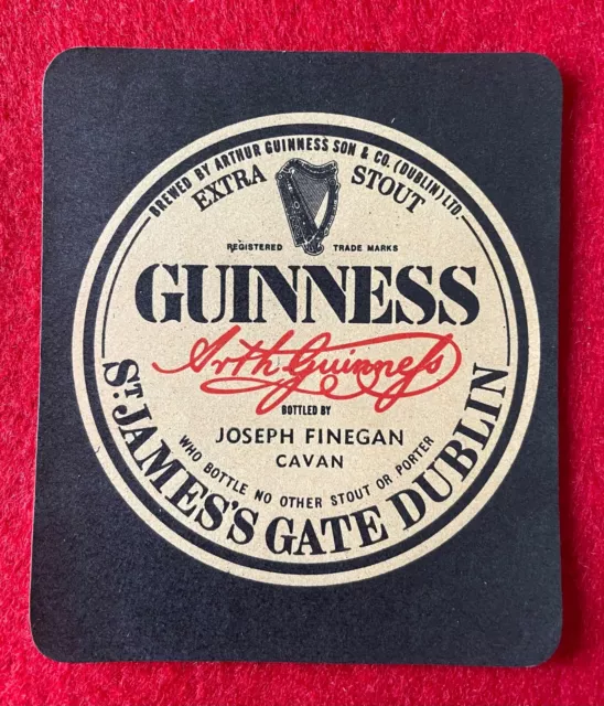 Guinness Bottle Label , Cavan , Co. Cavan , Ireland, Brewery, Vintage.