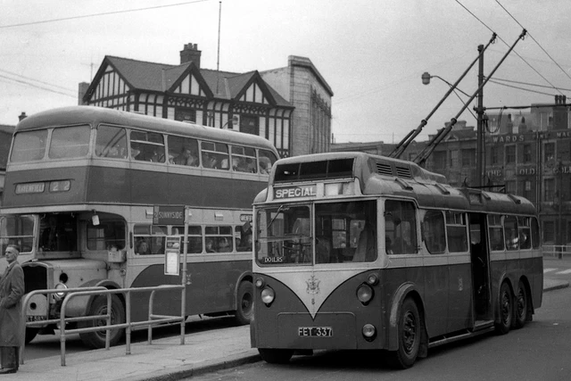 ROTHERHAM CORPORATION TRANSPORT Trolleybus No.8 Bus Photo EUR 3,83 ...