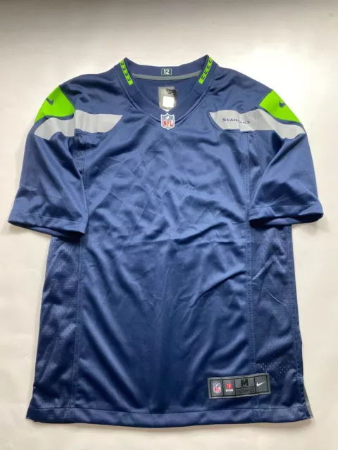 Seattle Seahawks #33 Russell Wilson Nike NFL Game Jersey - Mens Medium