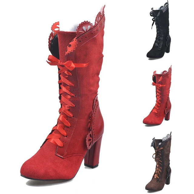 Chaussures bottines 1 paire de boucles artificielles PU + caoutchouc mollet à l