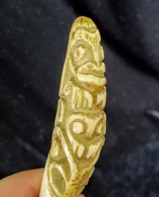 Tlingit Haida Pacific Northwest Coast shaman's carved totem charm pendant C 1900 Tlingit Haida Pacific Northwest Coast shaman's carved totem charm pendant C 1900