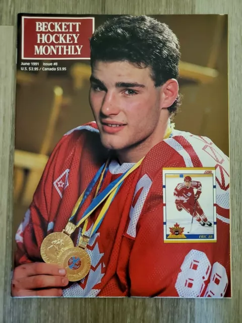 BECKETT HOCKEY MAGAZINE Issue #8 June 1991 Eric Lindros