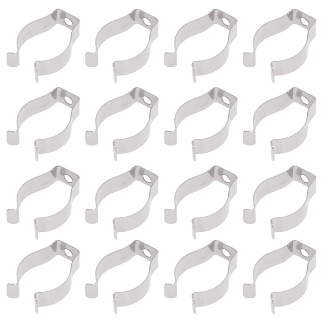 20 pezzi e cliphalter metallo fascetta per tubi LED tubo fluorescente montaggio accessori