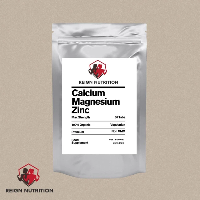 CALCIUM MAGNESIUM ZINC Max Strength Healthy Bone Teeth Muscle 3090