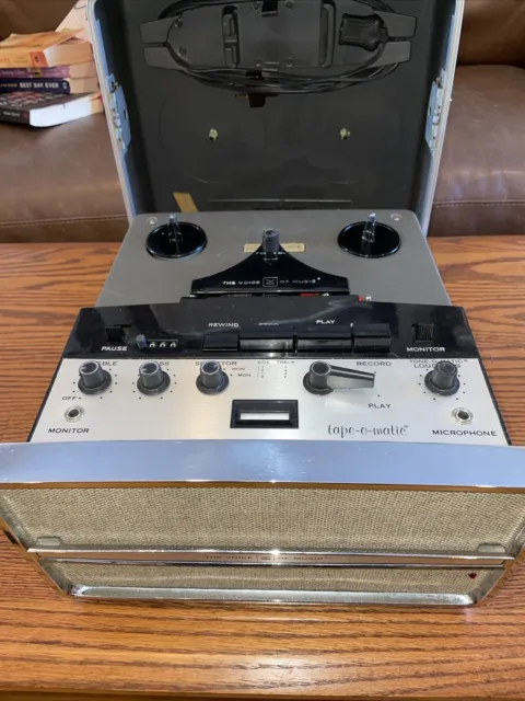 THE VOICE OF Music Tape-O-Matic Model 733 Reel to Reel Player Recorder  untested $30.00 - PicClick