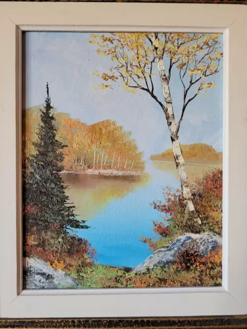 Early 20th Century Fall Landscape Painting By Nature Artist Larry Plummer 2