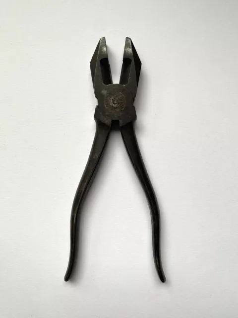 Vintage Kraeuter Linemans Pliers 1801-8 1/2 Side Cutter Industrial Lineman Tool