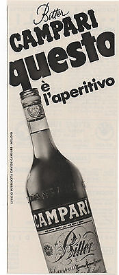Pubblicità 1971 CAMPARI BITTER MILANO vintage advert werbung publicitè reklame