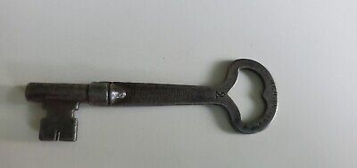 Antique Metal Skeleton Key Vintage HotelRoom Door padlock Lockwood Mfg Co 1898 2