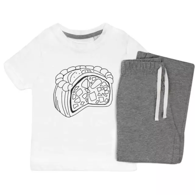 'Pork Pie Wedge' Kids Nightwear / Pyjama Set (KP034523)