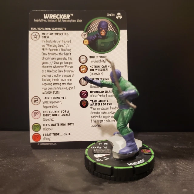 HeroClix Marvel Avengers War of Realms: Rare Wrecker Prime #043b w/card 2
