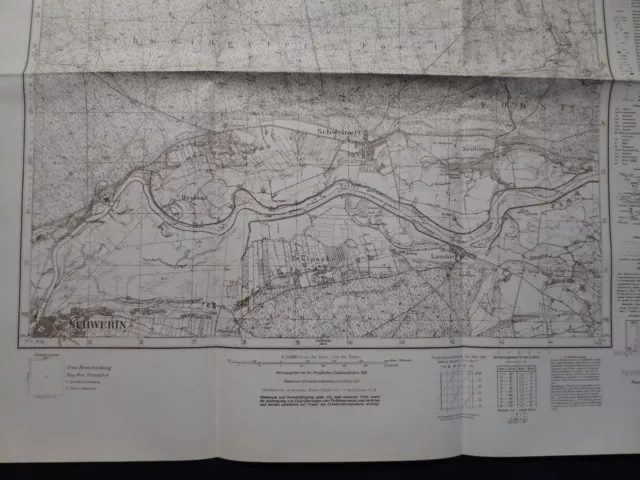 Landkarte Meßtischblatt 3359 Schwerin a.d. Warthe / Skwierzyna, Neumark, 1945 3