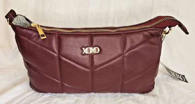 XOXO CLASSIC SOFT Vegan Leather 2 Ways Wear Tote Purse Bag 23.69