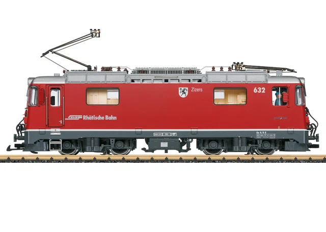 1GW483) LGB Spur G DC Personenwagen 2. Kl. Rhätische Bahn, ohne VP