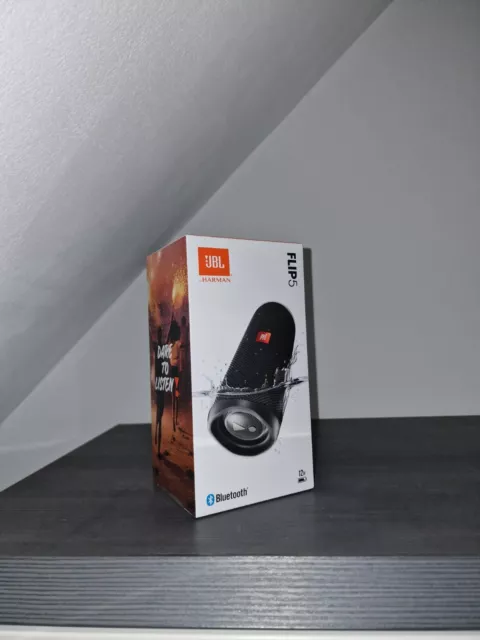 JBL FLIP 5 Bluetooth Lautsprecher - Schwarz, Neu OVP