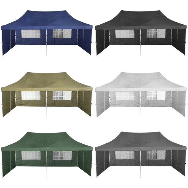 Pavillon 3x3/3x6m Faltpavillon Wasserdicht Gartenpavillon Faltbar Zelt UV-Schutz
