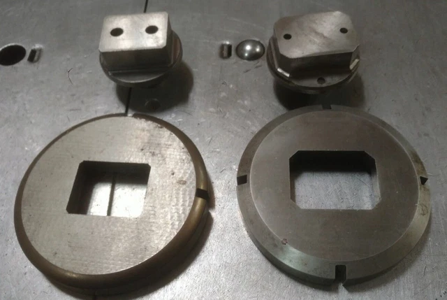 Rectangle Punches with Chamfer 4 corners for Strippit 3-1/2" Station