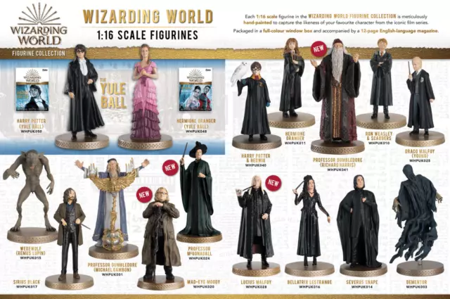 HARRY POTTER WIZARDING WORLD FIGURINES - EAGLEMOSS - Brand New, Boxed + magazine