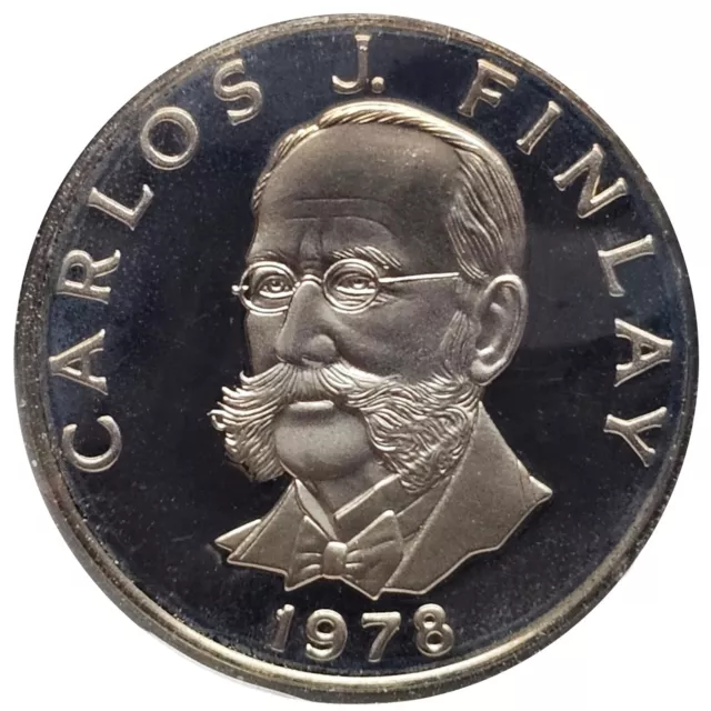 UNC 1978 FM PANAMA - Carlos J Finlay 5 Centimos KM#35.1 GEM PROOF NP0324