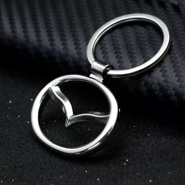 Car Styling Key Chain 3D Auto Badge Hollow Metal Keyring Logo Keychain for Mazda