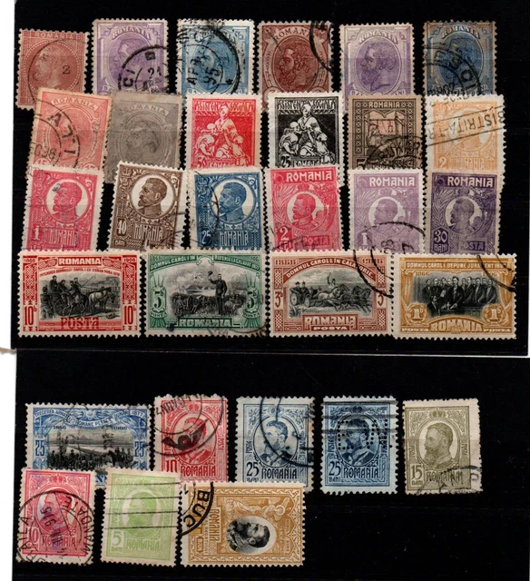 Romania  Old  Good Stamps On 2 Cards  Used    (A14/35)