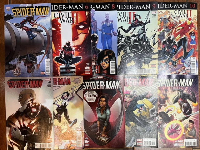 Marvel Comics Spider-Man Miles Morales Vol.2 Job Lot of 10 Issues NM