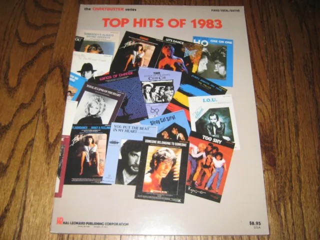 Chartbuster Series Top hit of 1983 Piano Guitar Vocal Book Duran Duran Wham
