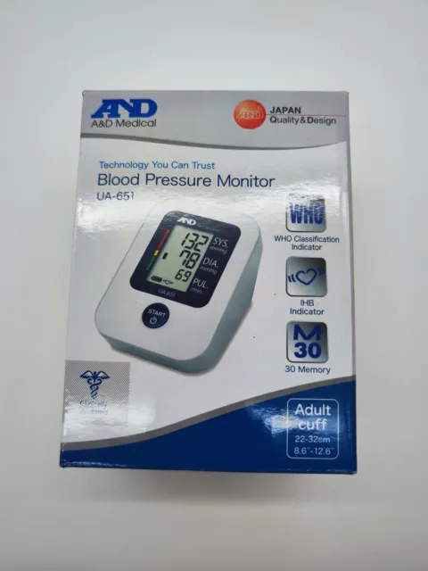 A&D Medical UA-651 Monitor de presión arterial para la parte superior del brazo