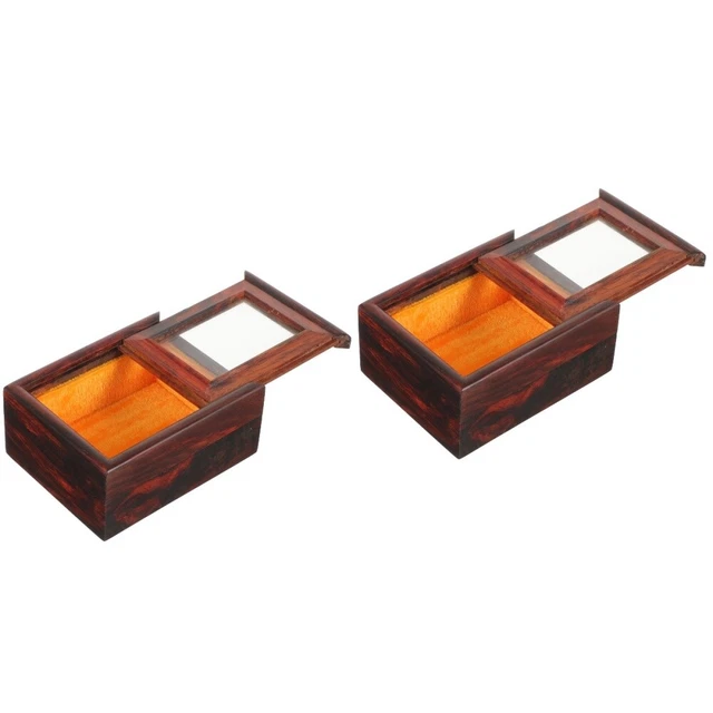 2x Small Earring Case Jewelry Storage Organizer Small Jewelry Organizer