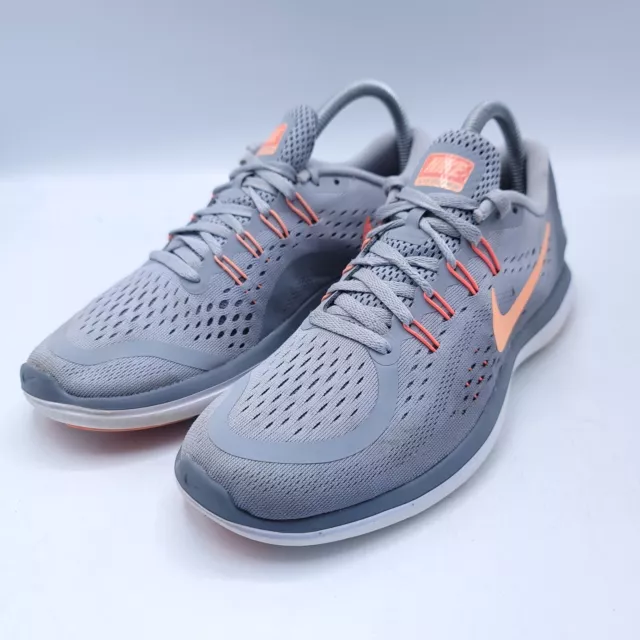 Nike Flex 2017 Run Athletic Running Shoe Womens Size 8.5 898476-003 Gray Pink