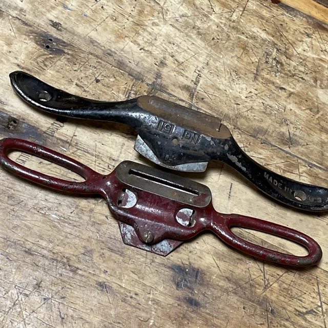 Stanley No. 51 SW Spoke Shave USA All Original Finish plus 2 shaves 5