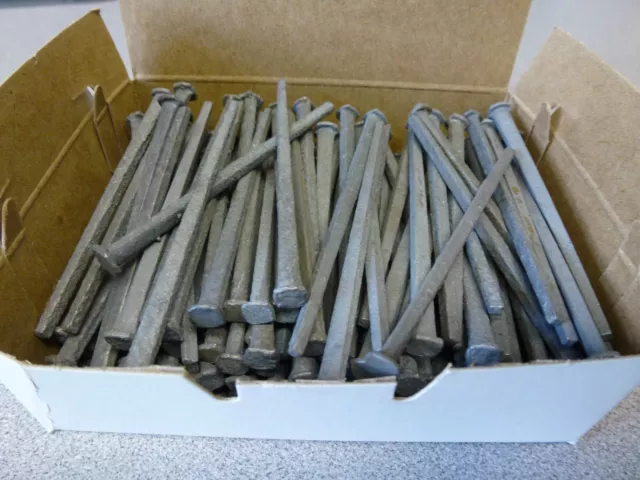 2 lb of 3" Cut Siding Nail Hot Dip Galvanized FROM wood keg Common Box CUT Nails