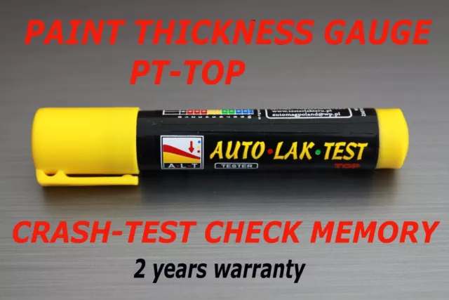 Paint Thickness Meter Gauge BIT CRASH CHECK MEMORY / PT-TOP CRASH-TESTER