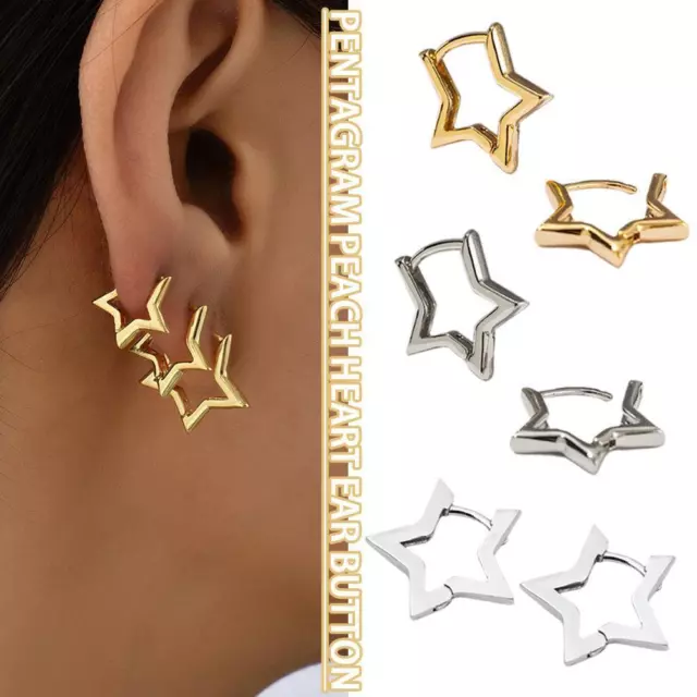 Orecchini Grassanti Star Hoops Placcati Argento/Oro Per Donna 6T3E Y8R5