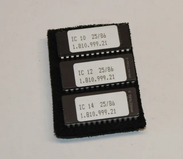 Working set of Original Studer A810 EPROM ICs 1.810.999.21 - dated 1986