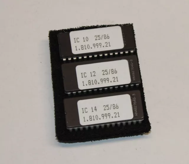 Working set of Original Studer A810 EPROM ICs 1.810.999.21 - dated 1986 Working set of Original Studer A810 EPROM ICs 1.810.999.21 - dated 1986