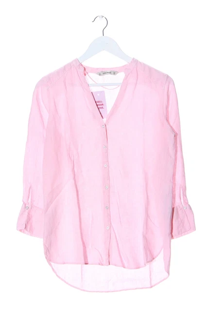 ZARA CAMICIA BLUSA Satinata Satin Rosa Cipria Balze Tg M EUR 24 00