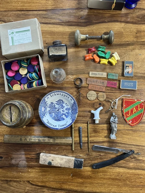 Lot Ancien Brocante - Objets Vintage Et Neuf - Fond De Tiroir - France