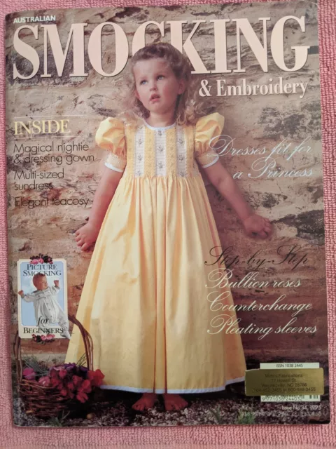 Revista australiana de esmoquin y bordado, número de edición 34, 1995, muy bueno