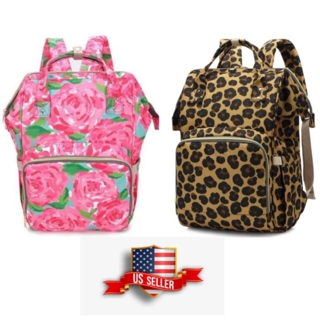 Mummy Diaper Bag Maternity Baby Nappy Backpack Waterproof Free Get Stroller Hook