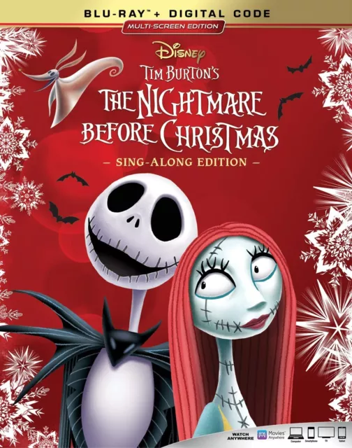 The Nightmare Before Christmas Tim Burton (Blu-ray + Digital ) New Free Ship