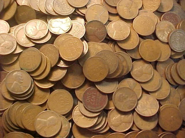 500 Twenties   Lincoln Head Cent Lot 1919-1929 Nice 10  Roll Lot