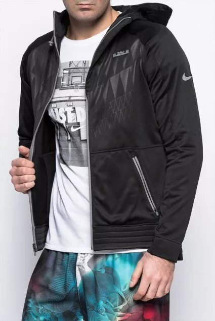 NIKE LEBRON JAMES Ultimate Hyper Elite Hoodie Jacket Black Size Medium Rrp 120 89.99 PicClick UK