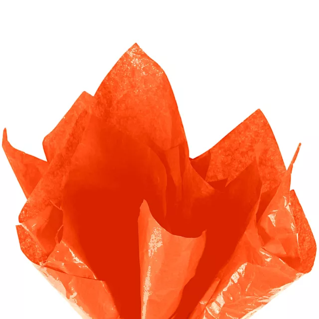 Cadeau Enveloppe Tissue Papier Orange pour Cadeau Sacs Fête 10 Feuilles